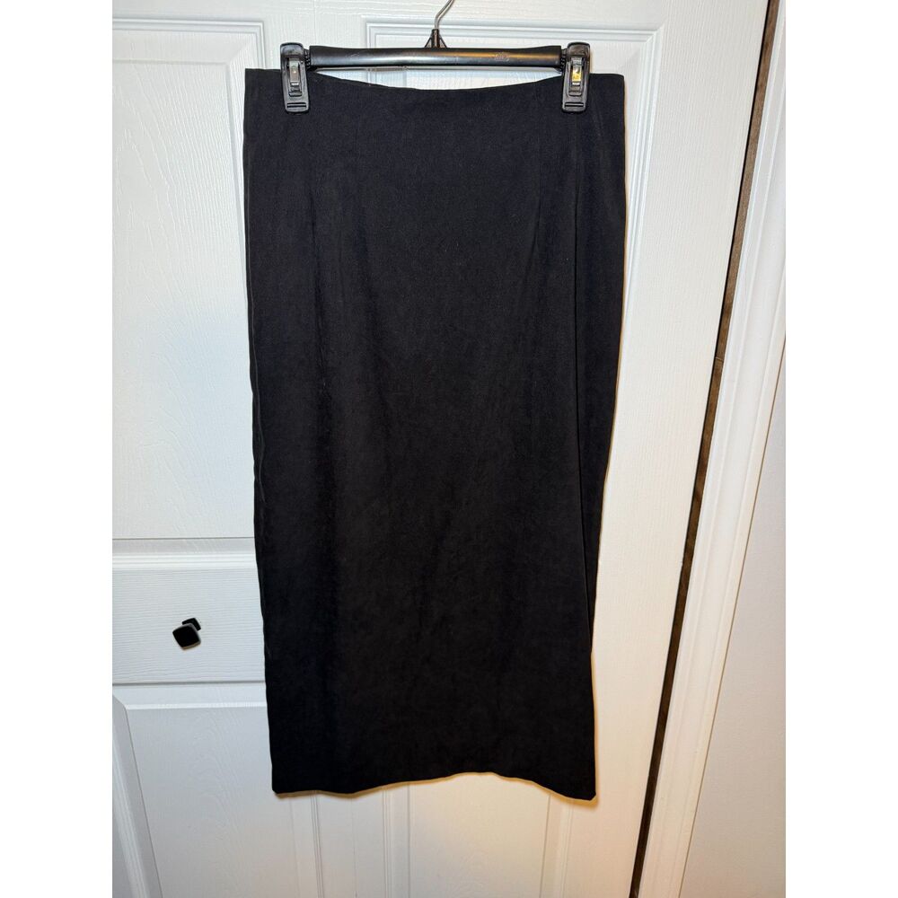 Covington Stretch Black Long Straight Skirt Women's Size 8 Career